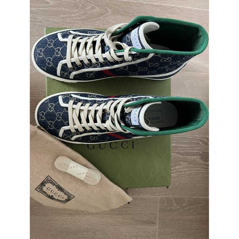 Gucci Tennis 1977 cloth high trainers - image 8