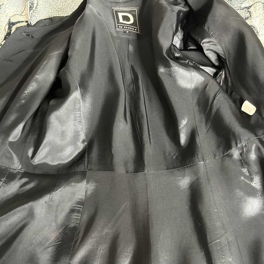 VTG women’s Double D Ranchwear Black Coat Long Mi… - image 9