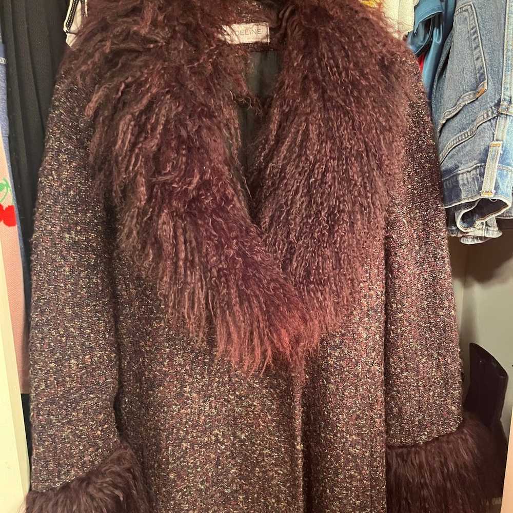 Fur trim coat - image 2