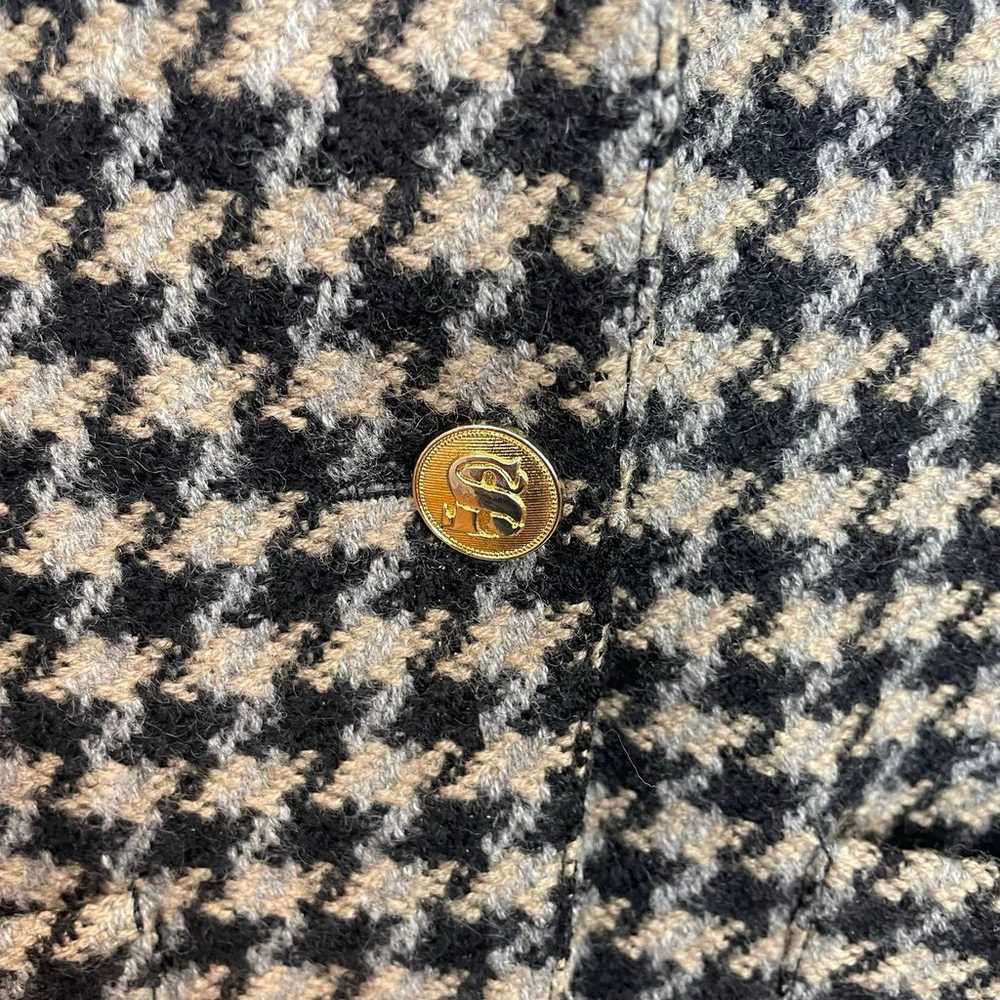 Sonia Rykiel Vintage Wool Blazer Jacket Houndstoo… - image 4