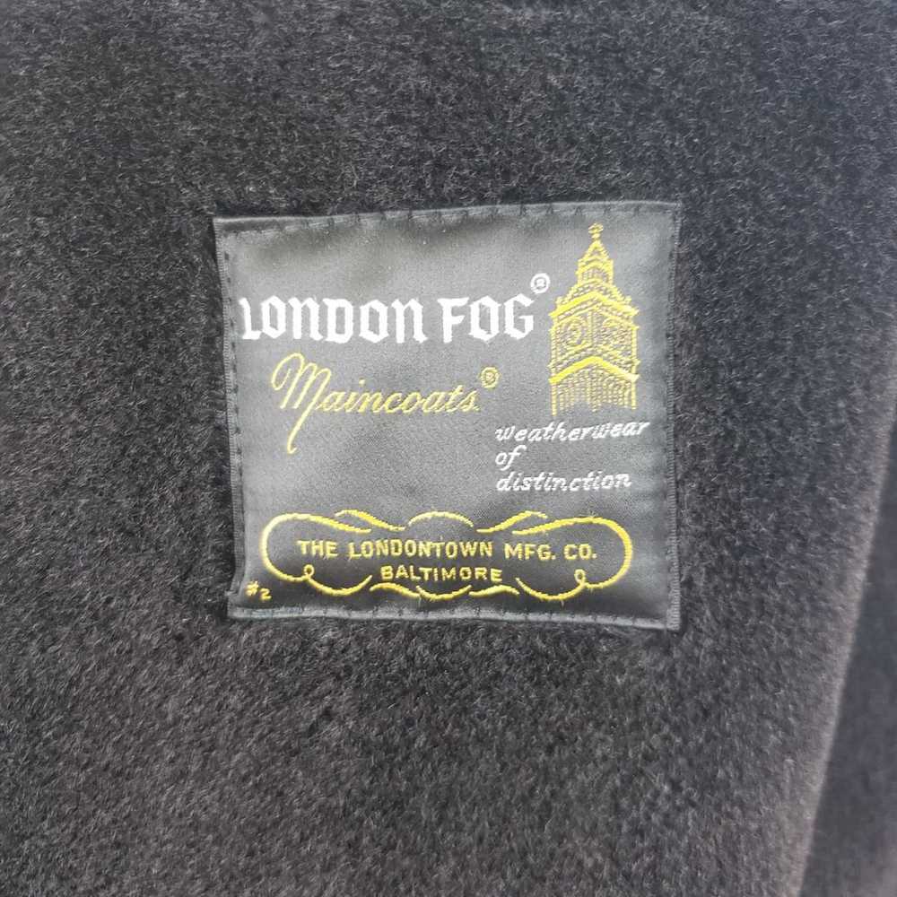 Vintage Alpaca London Fog Black Coat - image 7