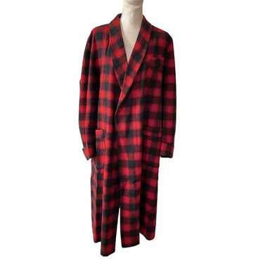 Pendleton Jacket Wool Vintage Chore Over Coat Red 