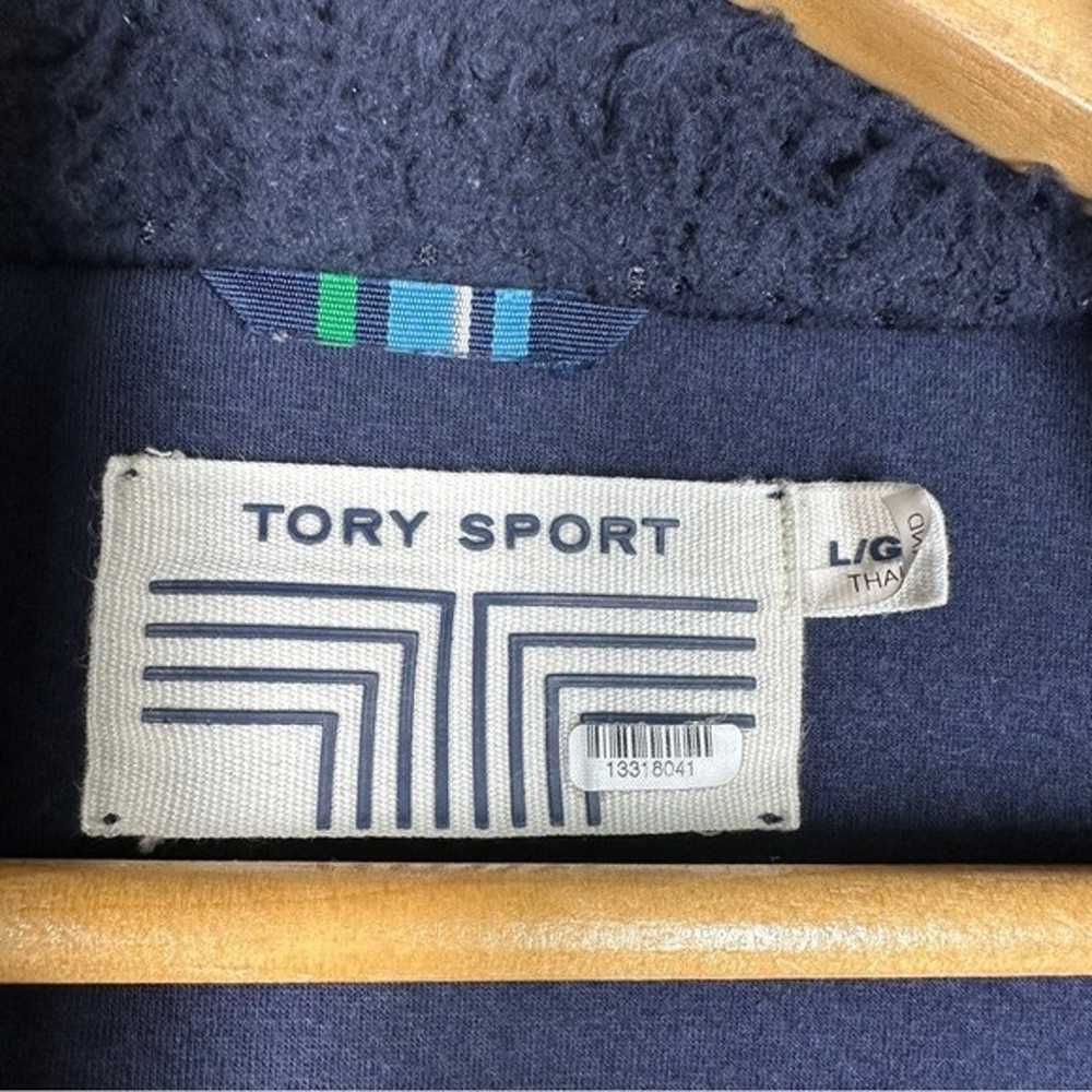 Tory Sport Contrast Sherpa Fleece Zip Jacket L - image 10