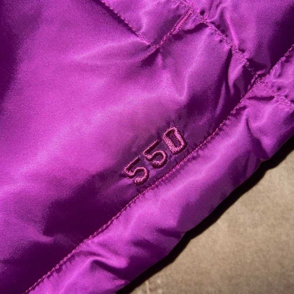 THE NORTH FACE Purple Metallic Down Puffer Vest - image 6