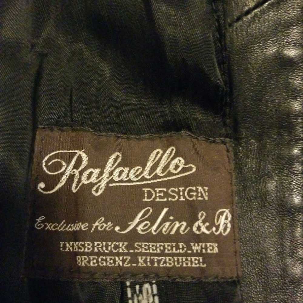 Ladies black leather jacket - image 1