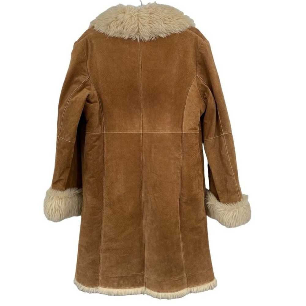 Vintage Wilsons Leather Suede Faux Fur Long Jacke… - image 2