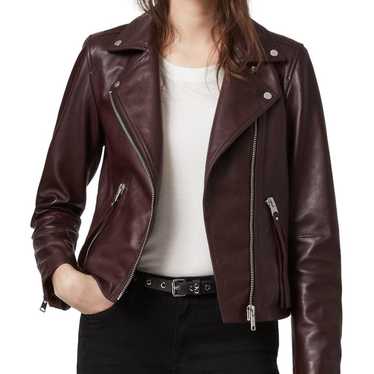 Allsaints dalby leather biker jacket