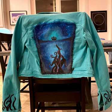 Hand painted jean jacket