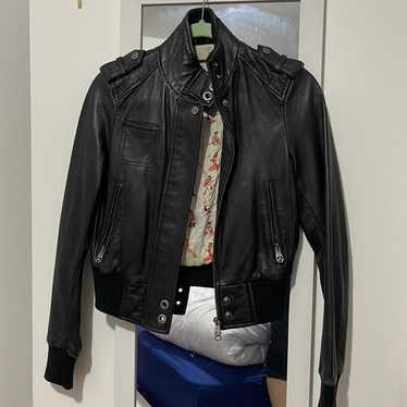 Top Gun women leather jacket