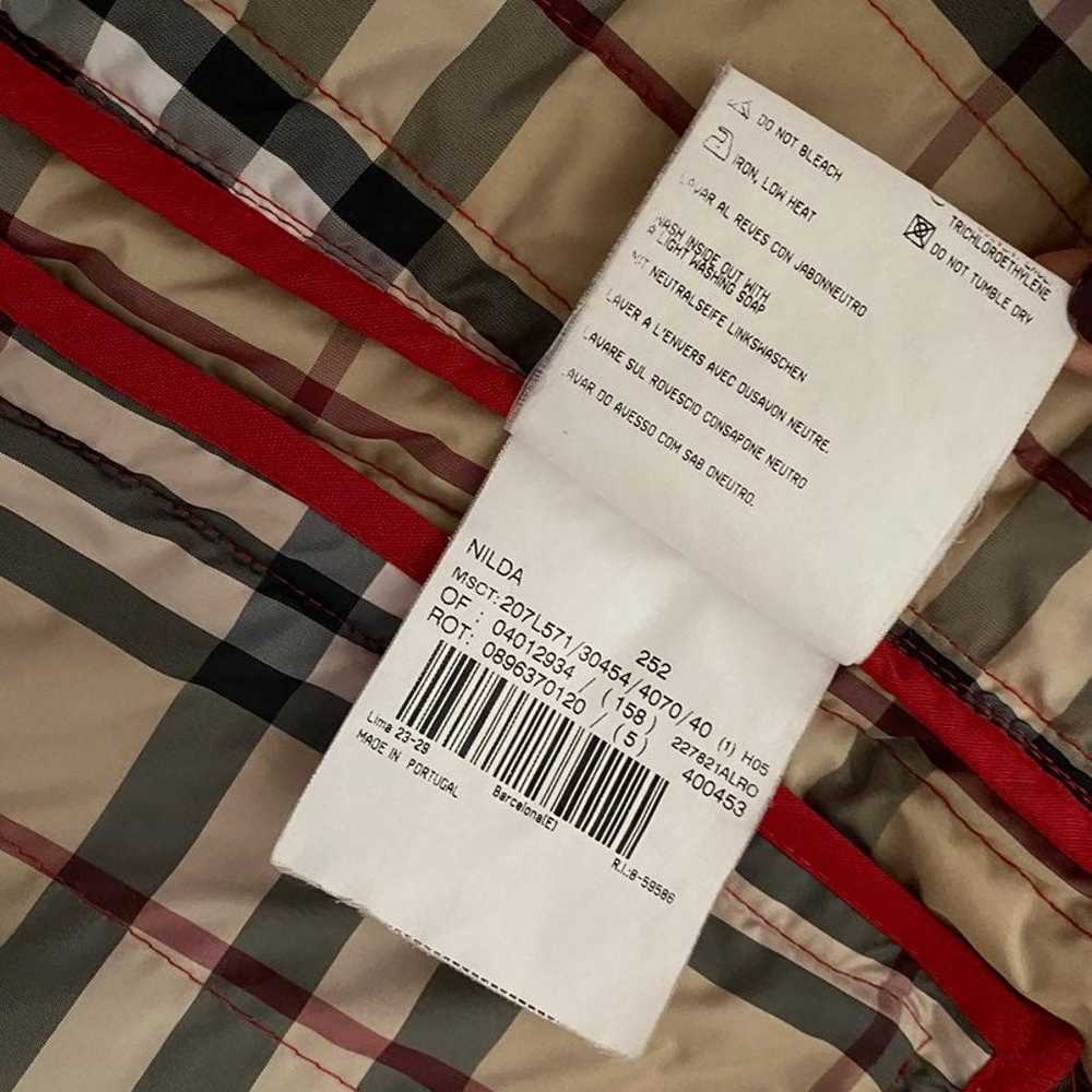 authentic Burberry nova check quilted jacket red … - image 10