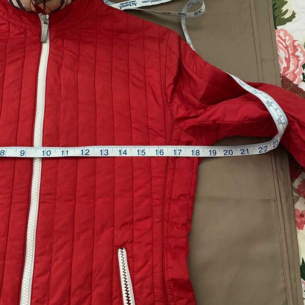 authentic Burberry nova check quilted jacket red … - image 5