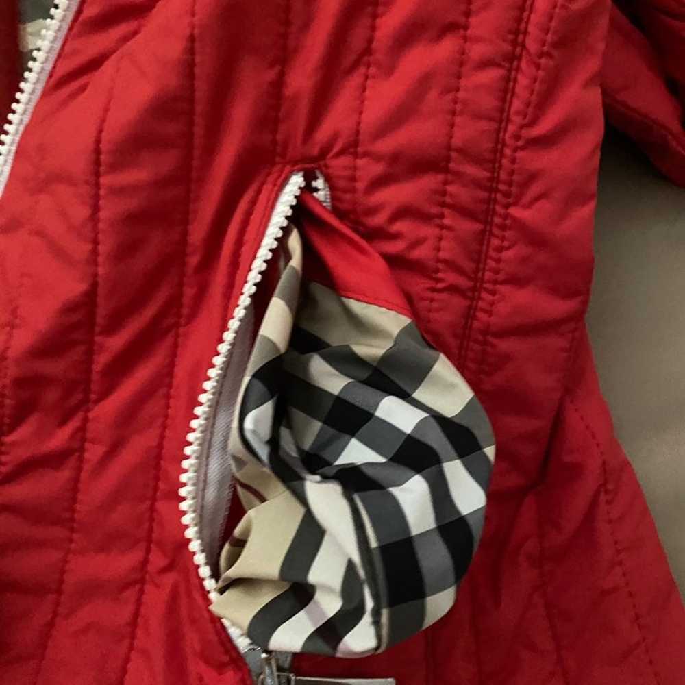 authentic Burberry nova check quilted jacket red … - image 7