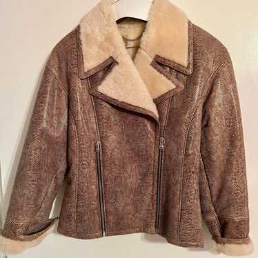 Artico Snakeskin Shearling Jacket