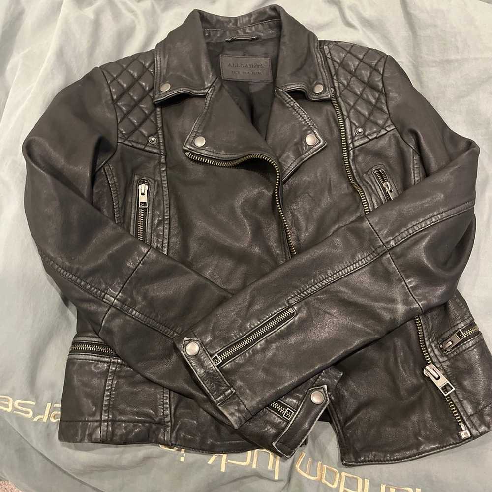 Allsaints Cargo Leather Jacket - image 2