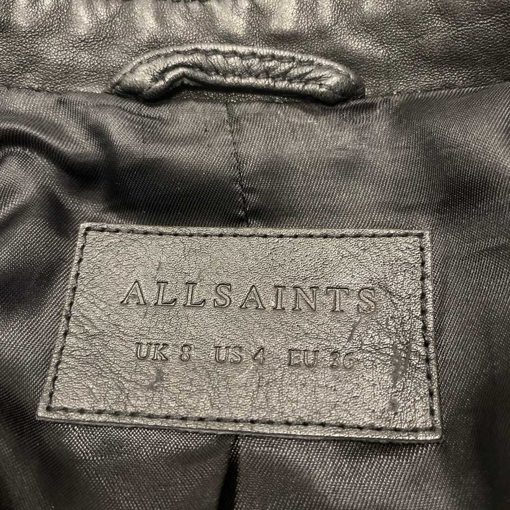 Allsaints Cargo Leather Jacket - image 4