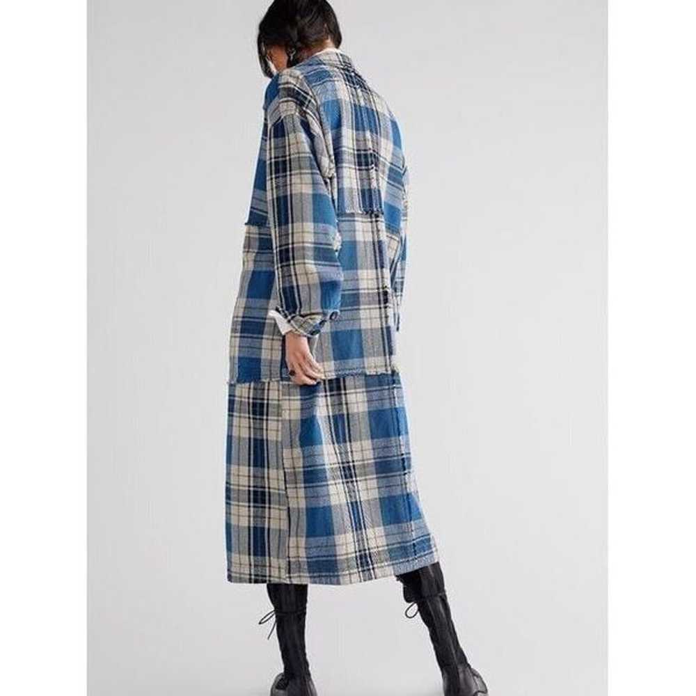 New Free People x We The Free Plaid It Duster Siz… - image 3
