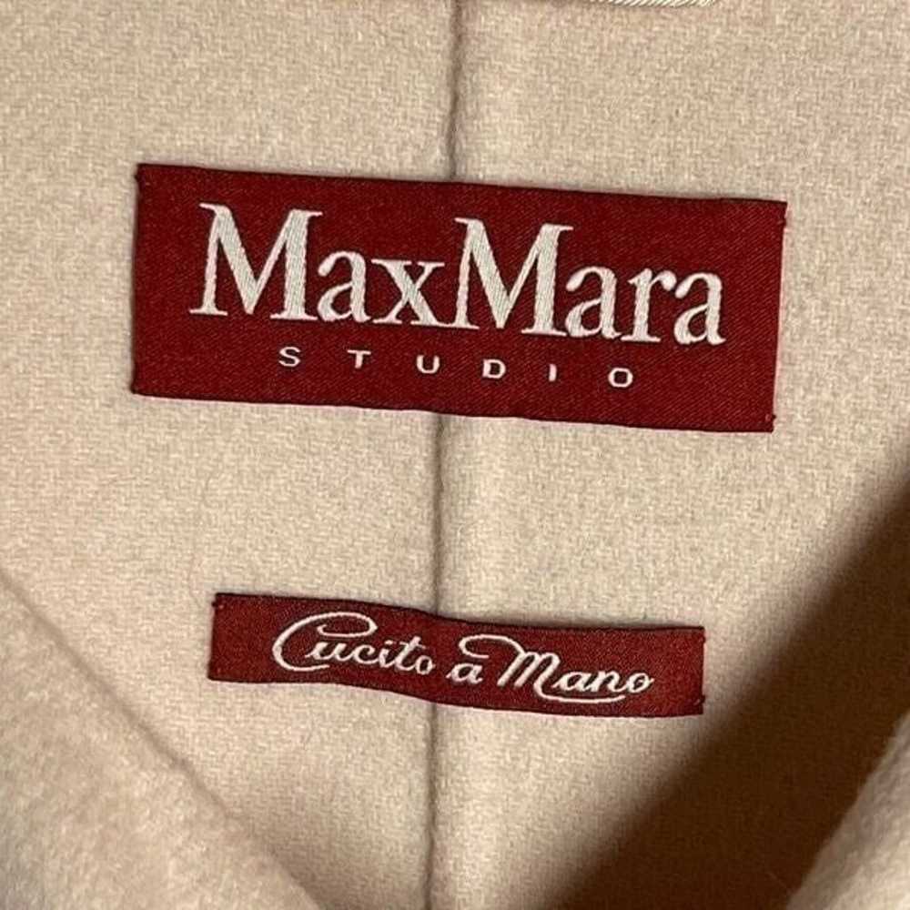 Max Mara Virgin wool womens colorblock coat colla… - image 7
