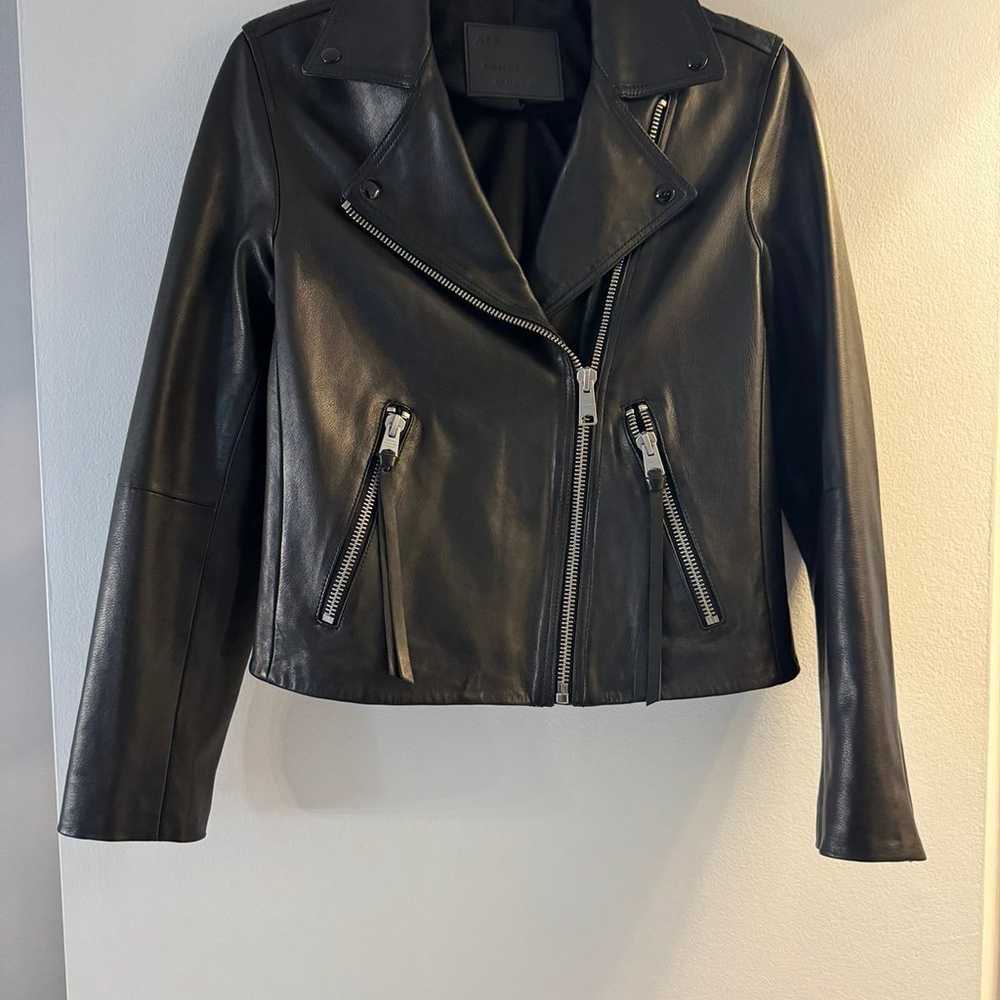 AllSaints leather dalby jacket - image 1