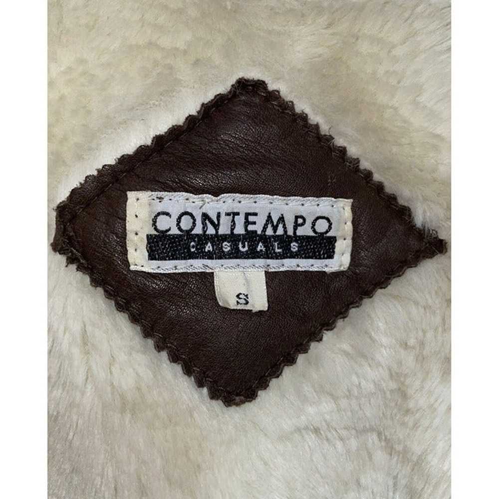 Contempo Casuals Vintage VTG 90s Brown Leather & … - image 6