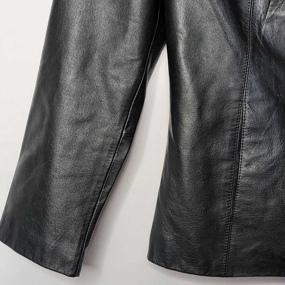 Wilda Vintage 100% genuine leather zip up dress m… - image 3