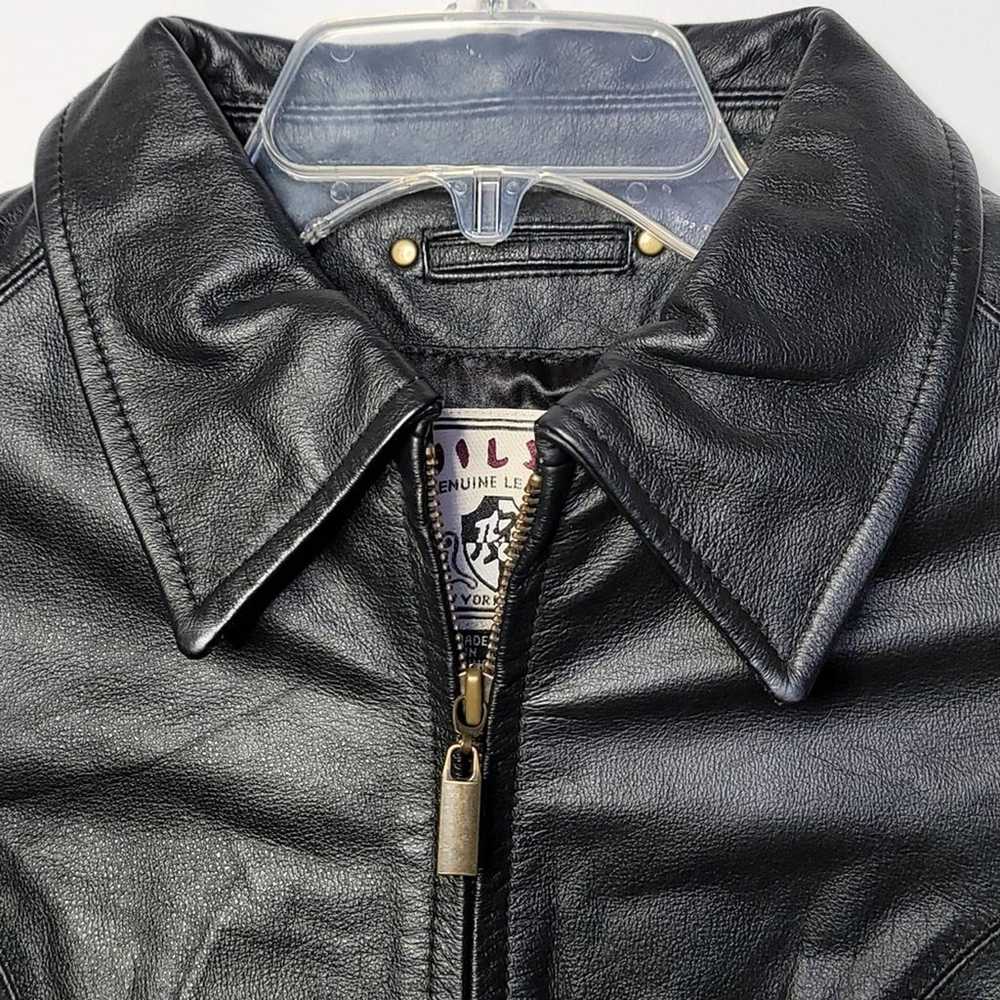 Wilda Vintage 100% genuine leather zip up dress m… - image 4