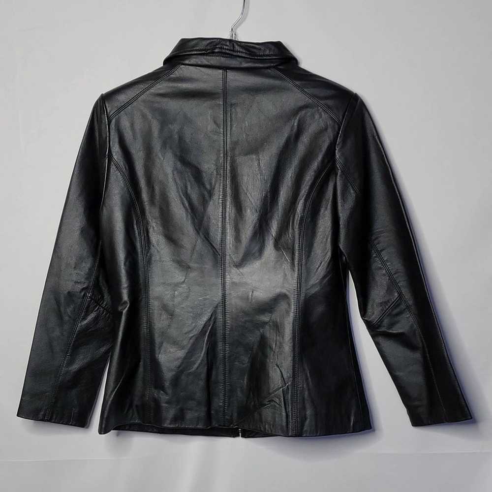 Wilda Vintage 100% genuine leather zip up dress m… - image 6