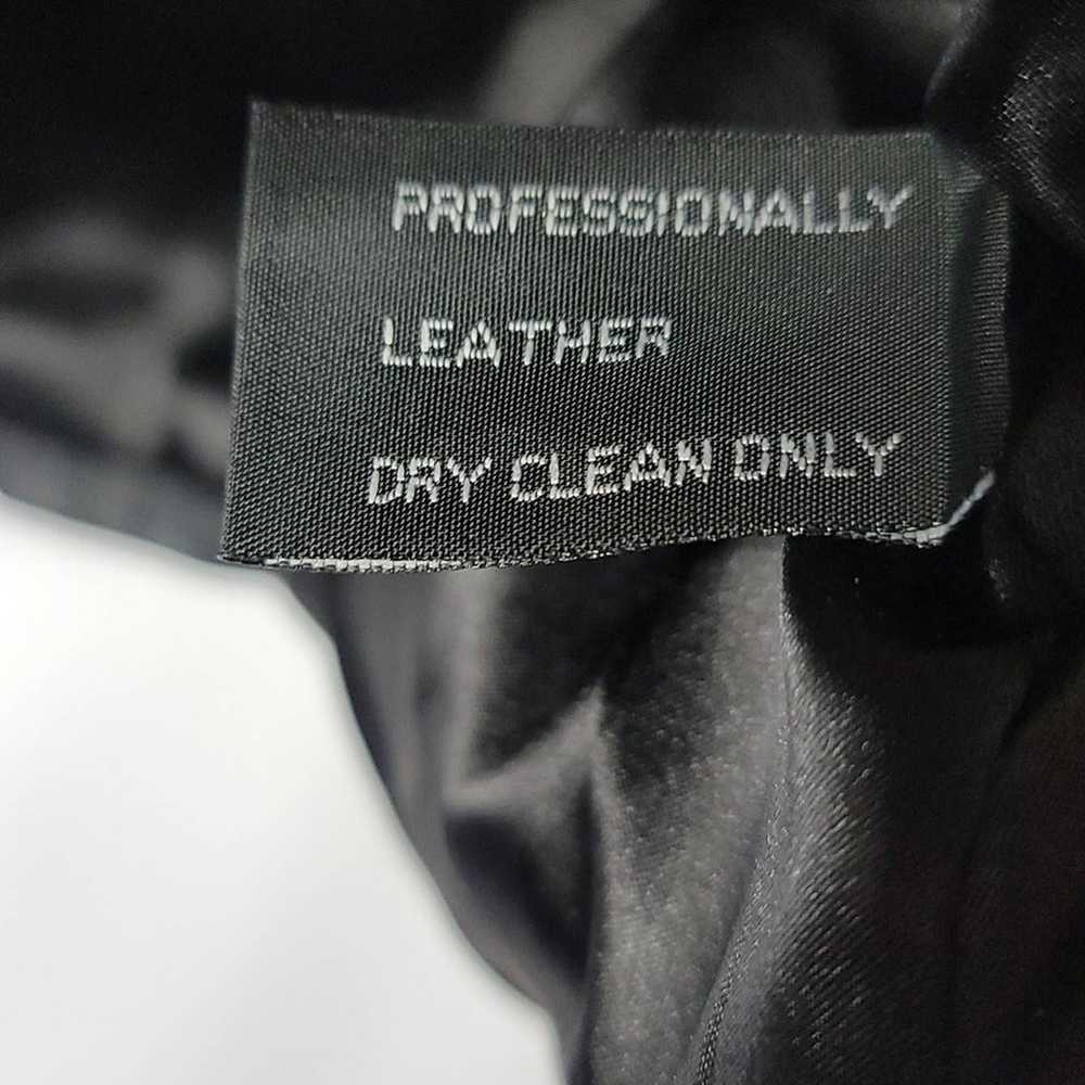 Wilda Vintage 100% genuine leather zip up dress m… - image 8