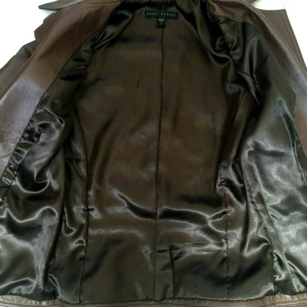 Sheri Bodell Lamb Leather Jacket Blazer - image 6