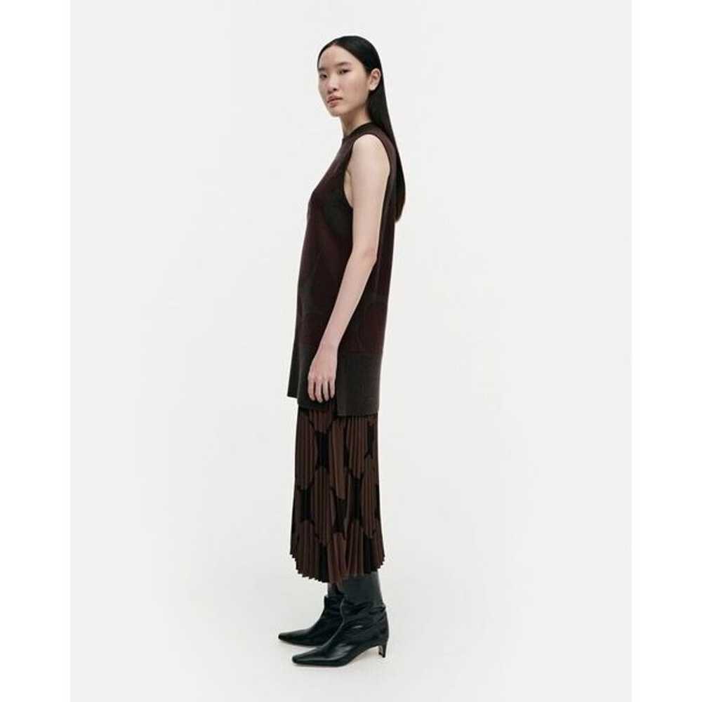 New Marimekko Kartussi Unikko - knitted vest Size… - image 4