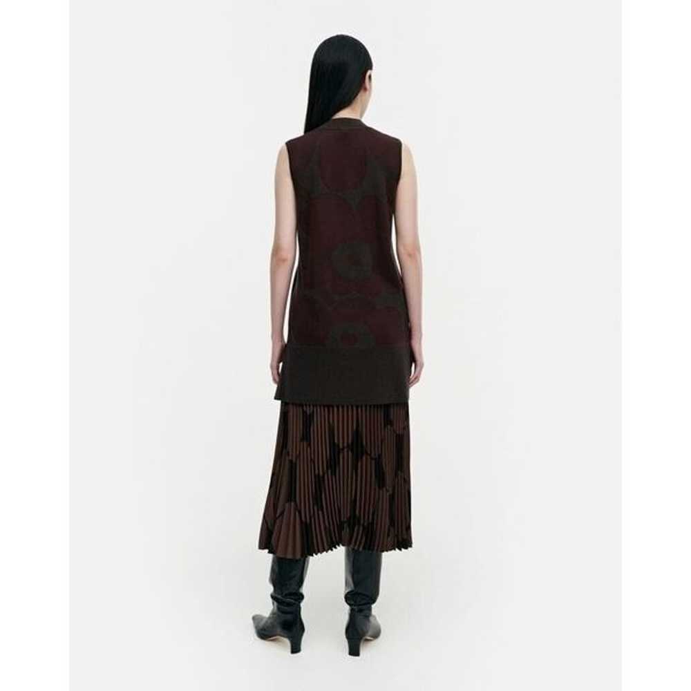 New Marimekko Kartussi Unikko - knitted vest Size… - image 5