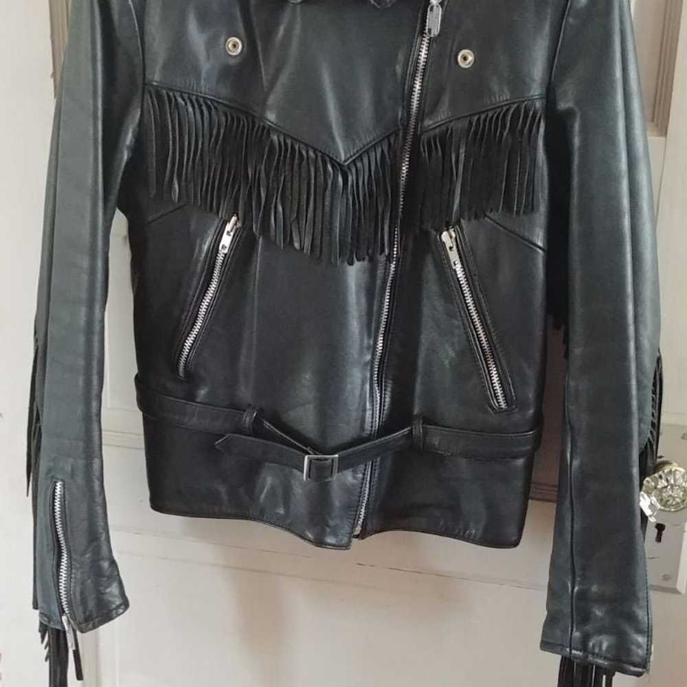 Women's Harley Davidson Vintage Fringed Leather J… - image 7