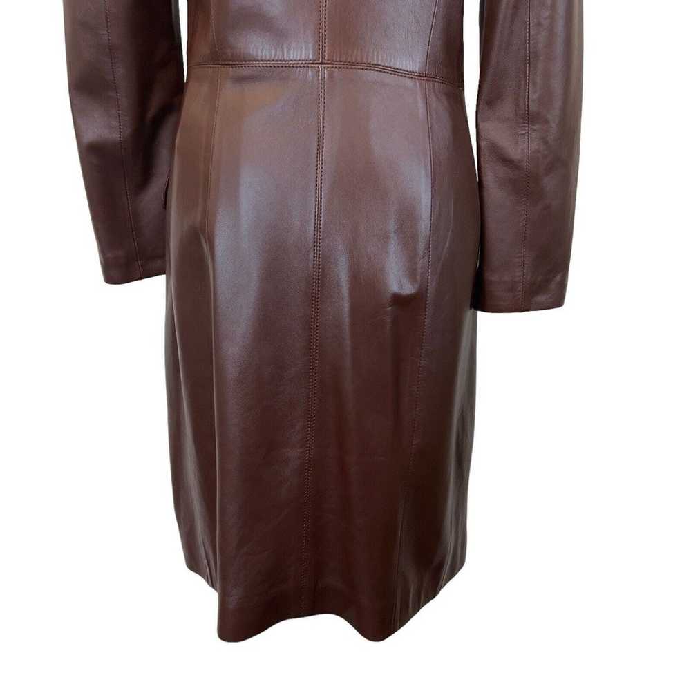 Peleteria Solsona Buttery Soft Brown Leather Coat… - image 10