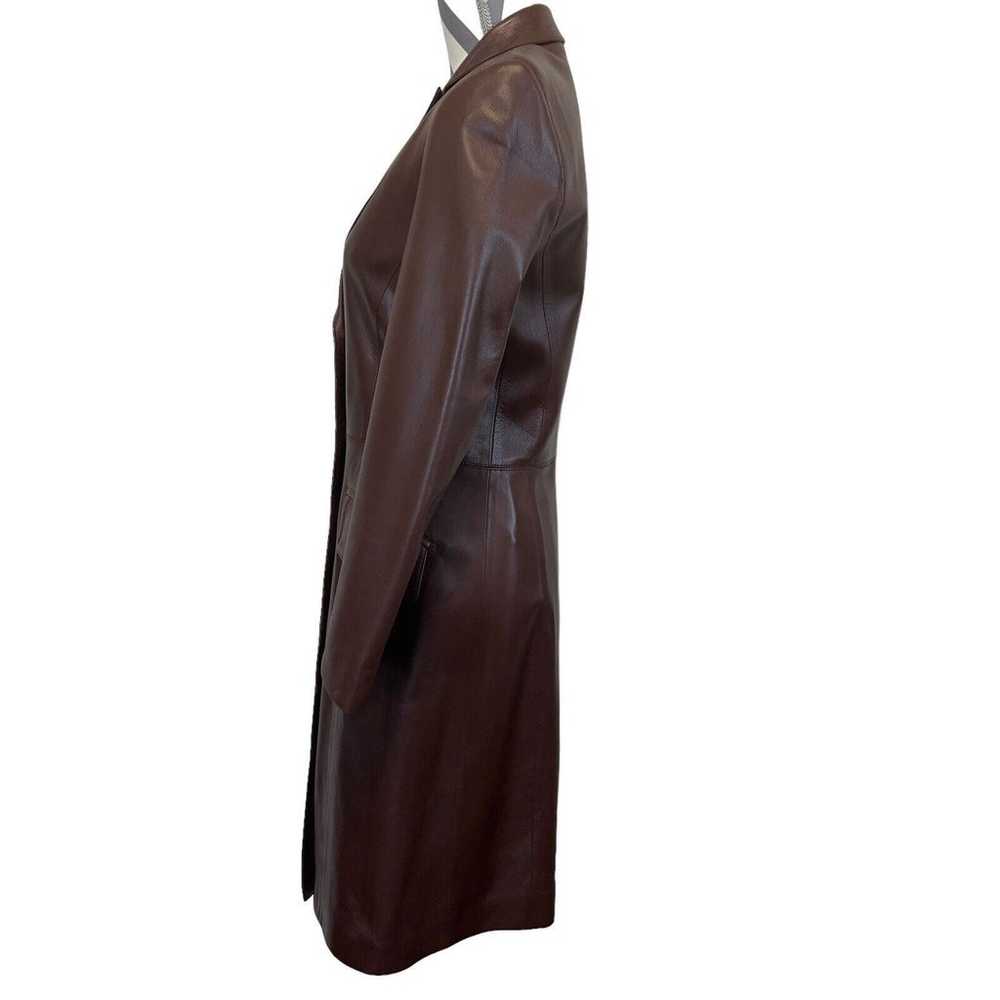 Peleteria Solsona Buttery Soft Brown Leather Coat… - image 8