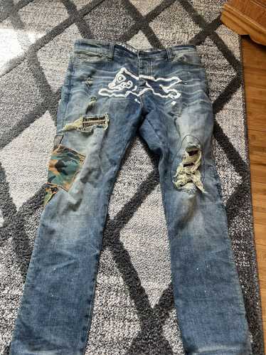 Icecream Ice cream ripped/patched jeans