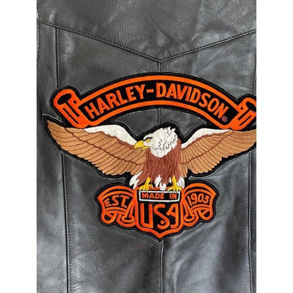 Vintage Harley Davidson Vest Vietnam War POW/ MIA… - image 7