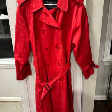 BEAUTIFUL Vintage Burberrys' Parade Red Double Br… - image 1
