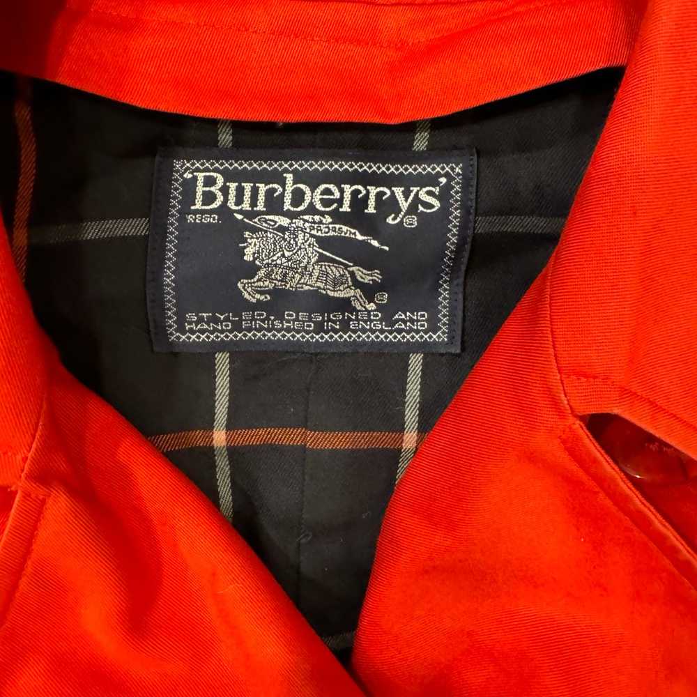 BEAUTIFUL Vintage Burberrys' Parade Red Double Br… - image 6