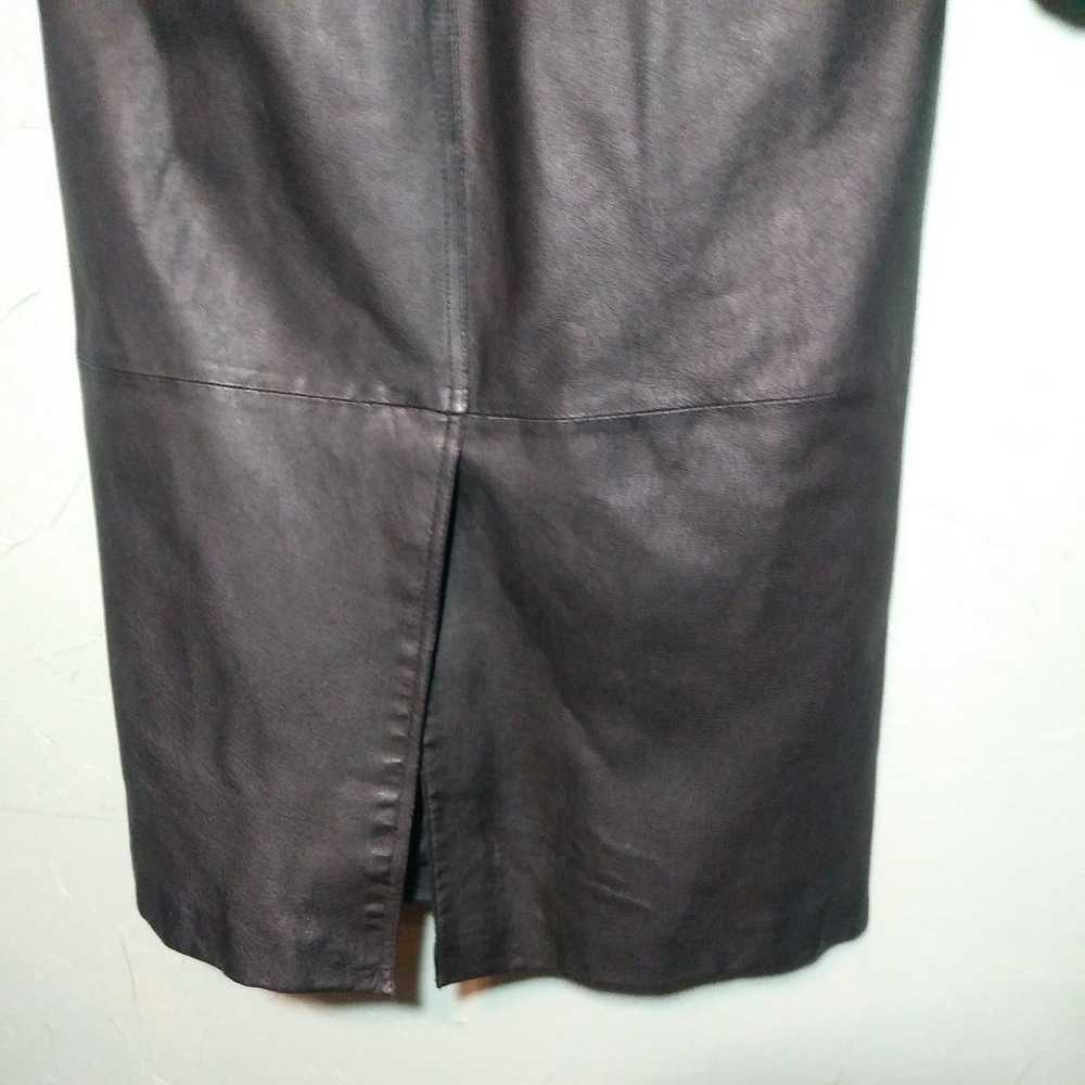 Wilsons Full Length Black Leather Coat w Thinsula… - image 10