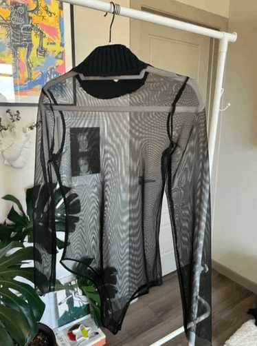 Zara Zara black mesh bodysuit Size S