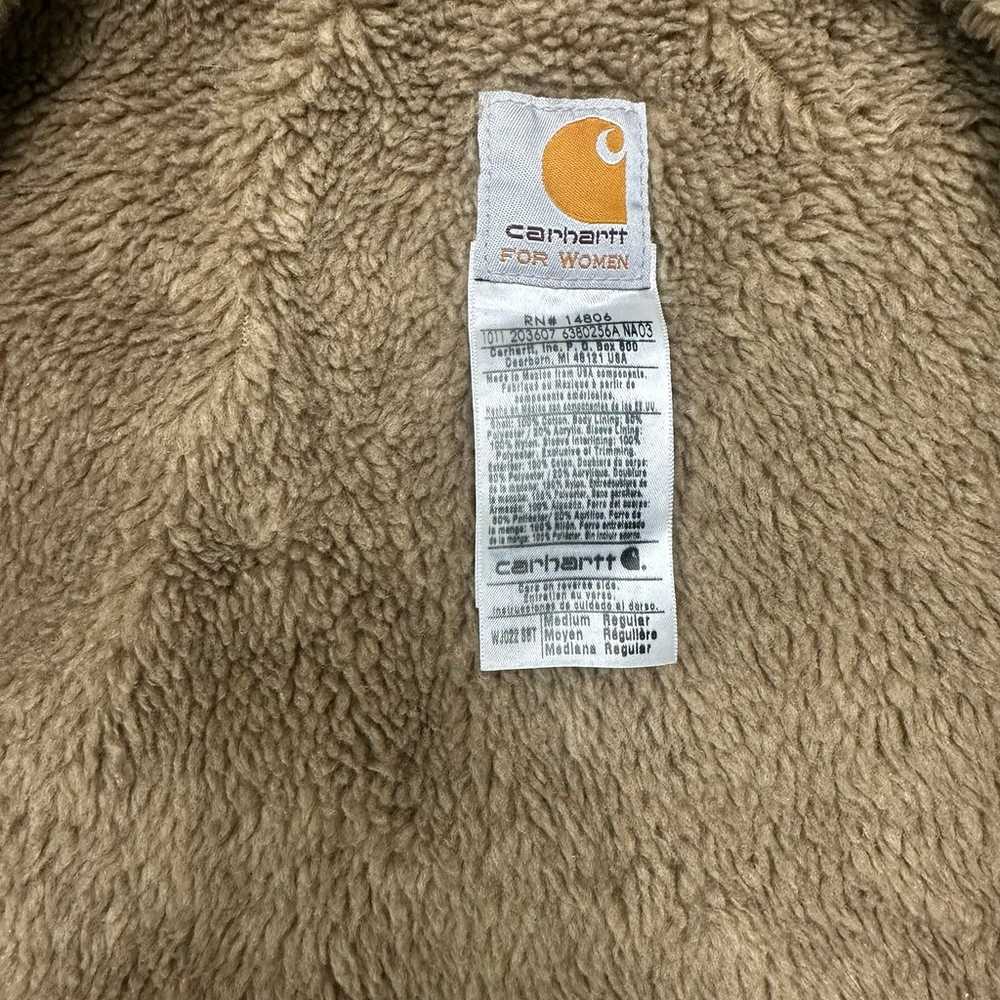 Carhartt Jacket Coat Sherpa Lined Womens Size Med… - image 6