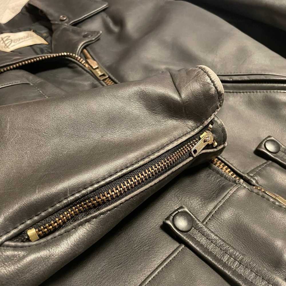 Bermans leather jacket - image 3
