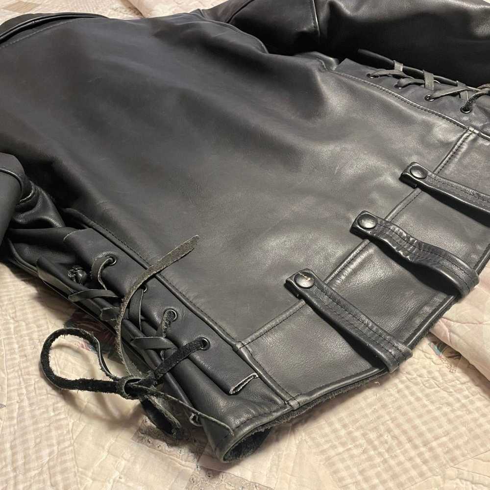 Bermans leather jacket - image 6