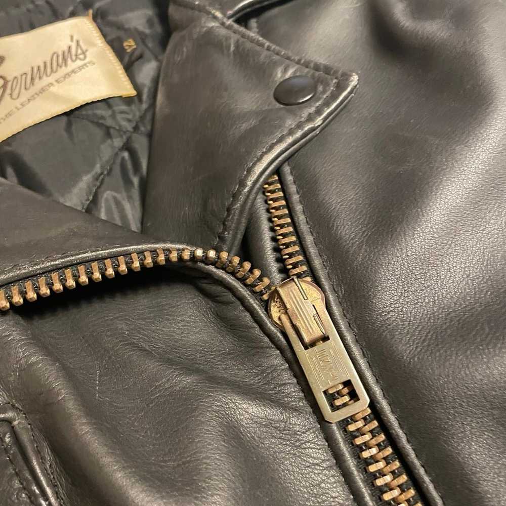 Bermans leather jacket - image 8