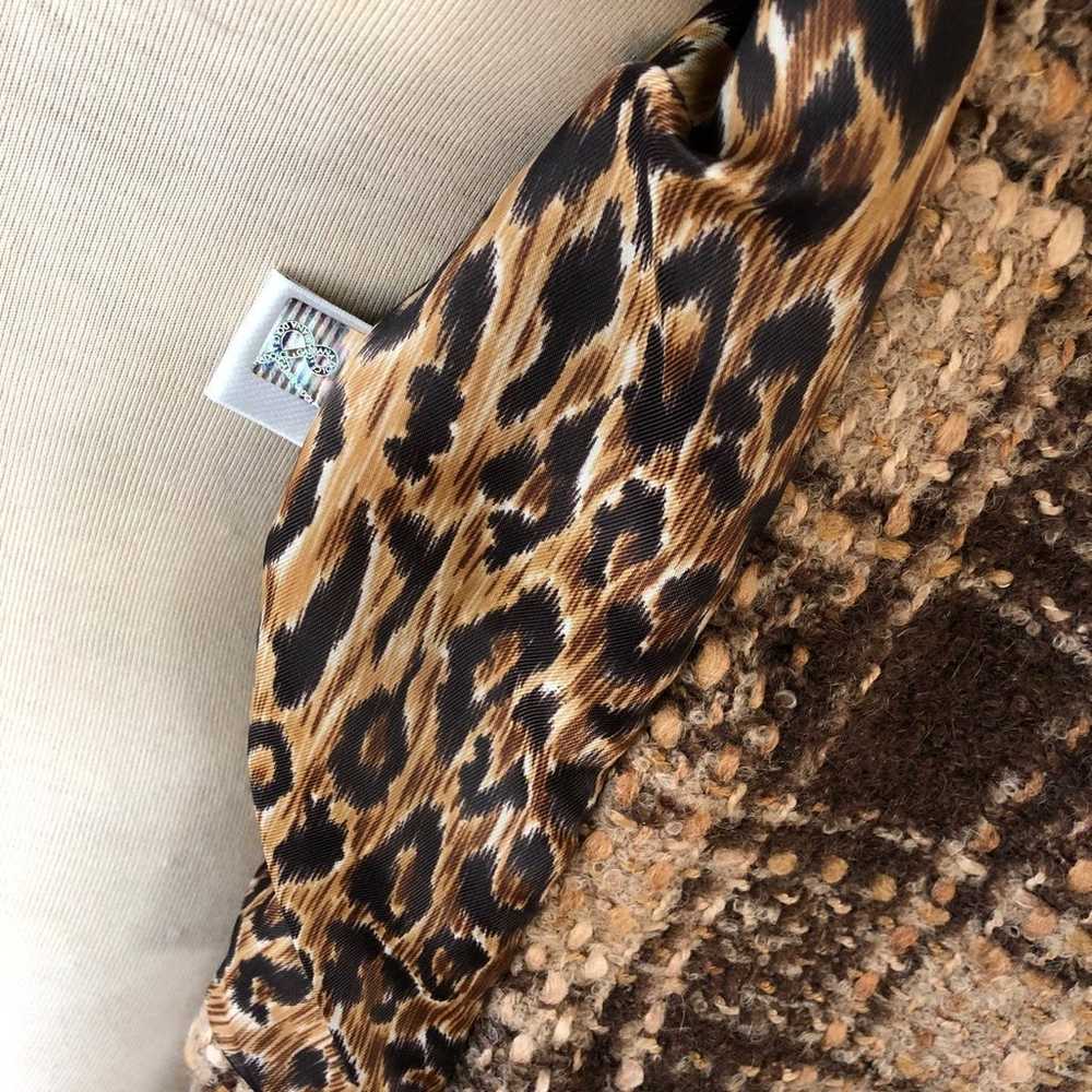 RARE Vtg Dolce & Gabbana Cropped Brown Plaid Doub… - image 11
