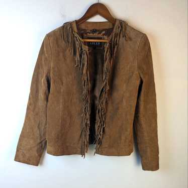 Adler Adler Leather Fringe Jacket / Large