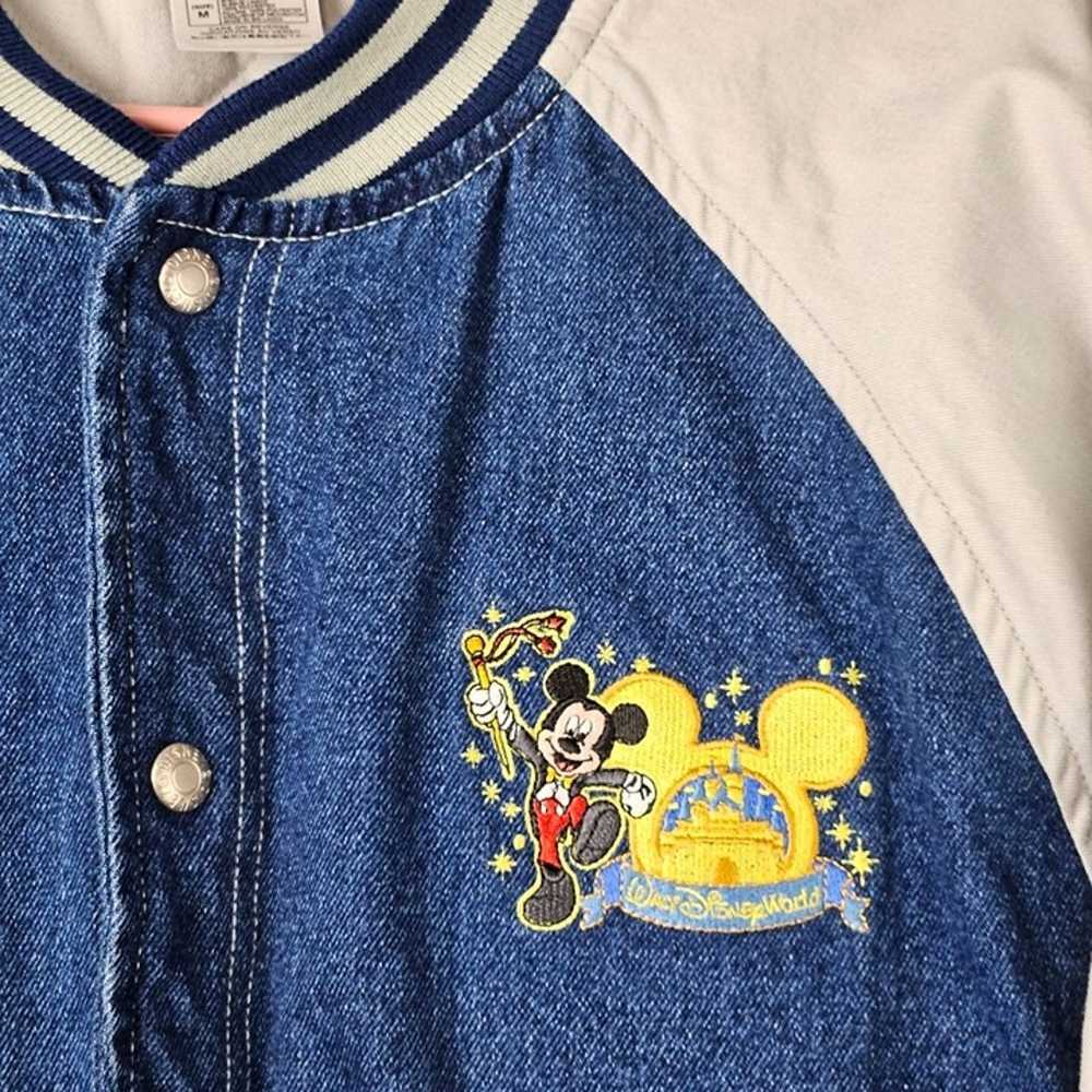 Vintage Disney Adult Quilt Lined Varsity Jacket S… - image 2