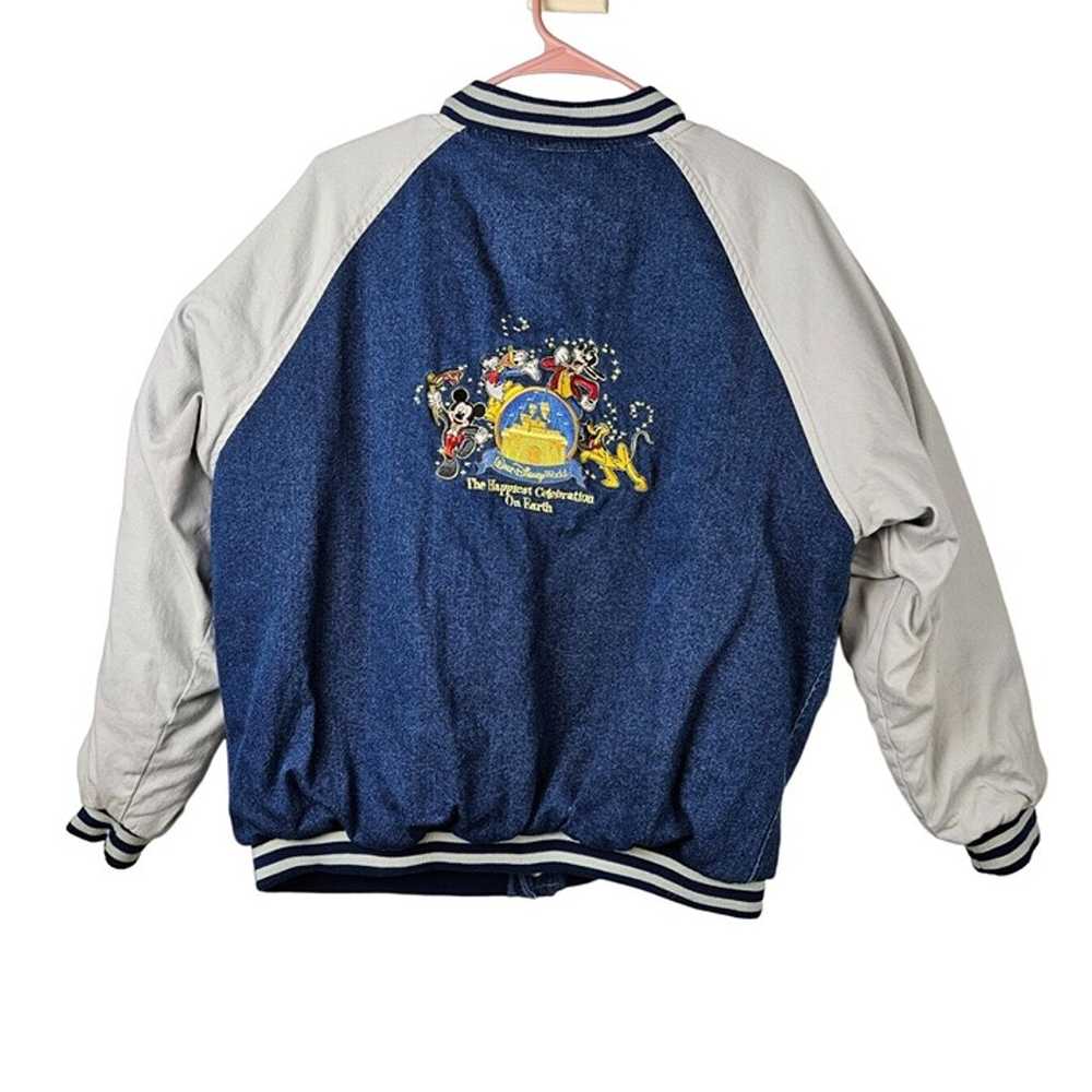 Vintage Disney Adult Quilt Lined Varsity Jacket S… - image 5