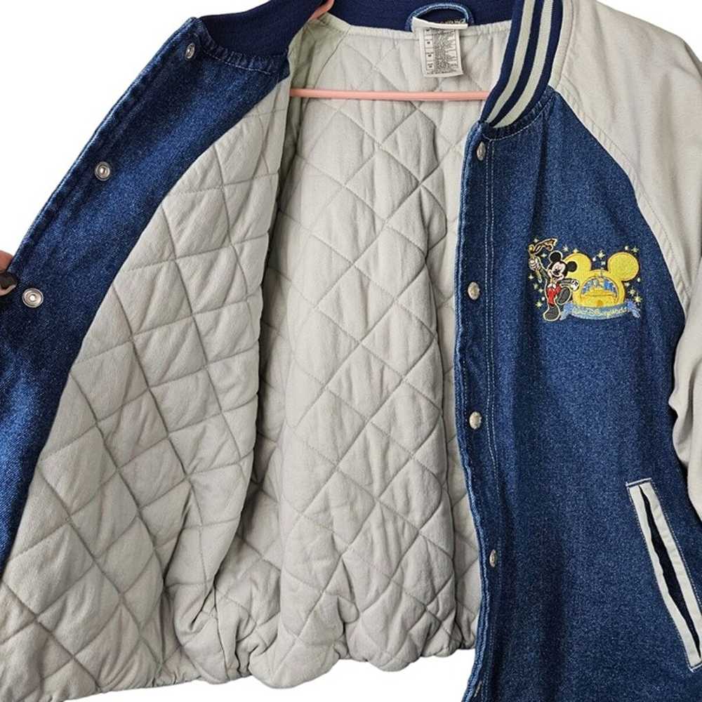 Vintage Disney Adult Quilt Lined Varsity Jacket S… - image 8