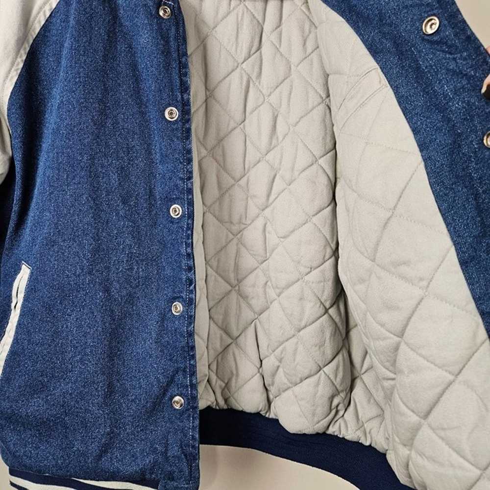 Vintage Disney Adult Quilt Lined Varsity Jacket S… - image 9