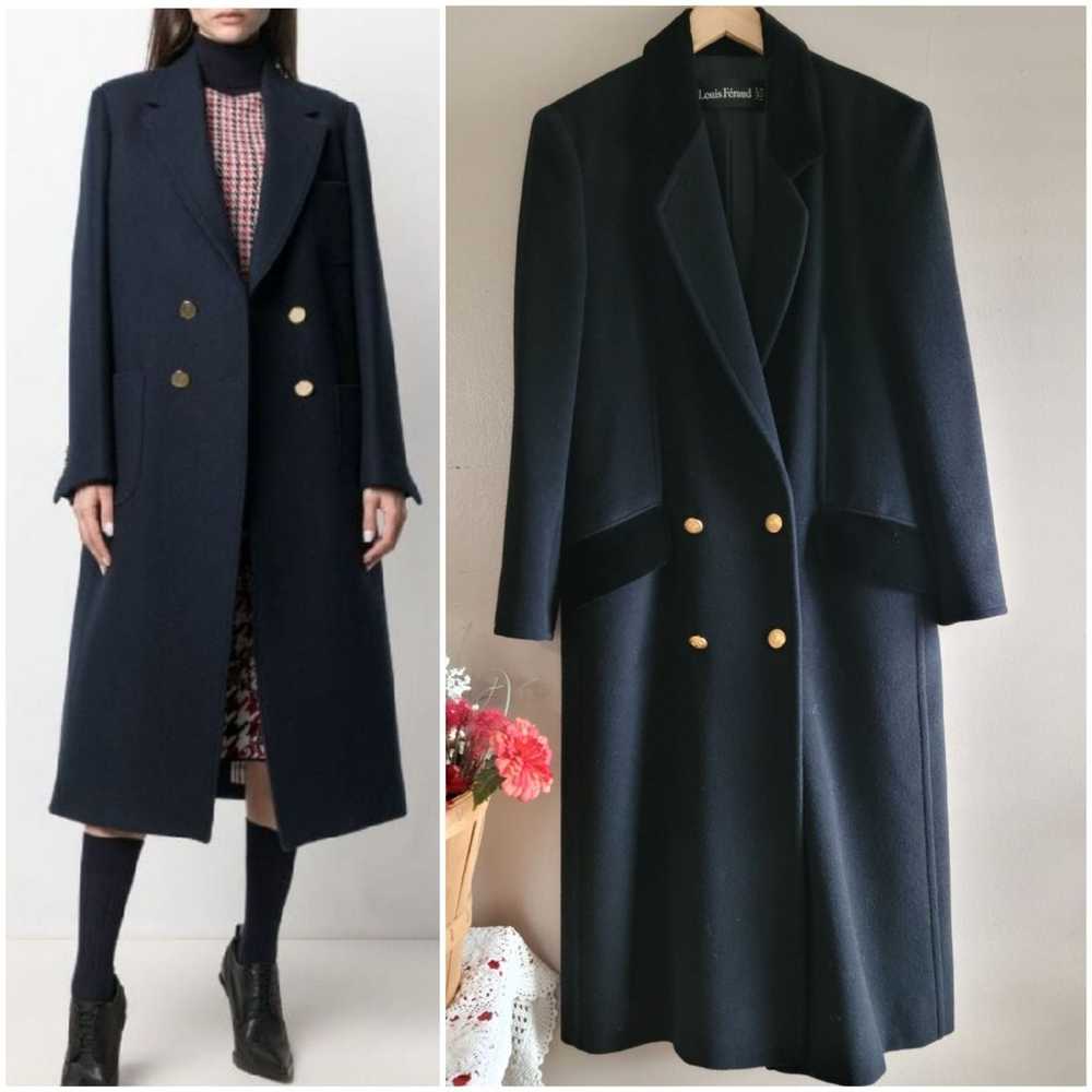 Louis Feraud Double Breasted Wool Coat - image 1